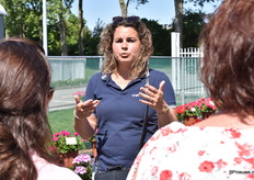 Harmke van der Plas in actie.